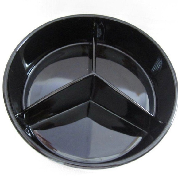 Cambridge black amethyst glass 3 Sectioned Part Lidded Candy Dish Fan Finialtr - Picture 2 of 8